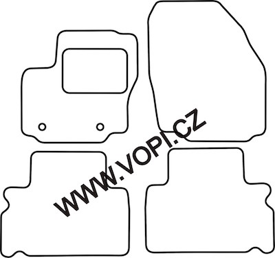 Autokoberce Ford S-Max 5 míst 05/2006 - 08/2012 Autofit (1449)